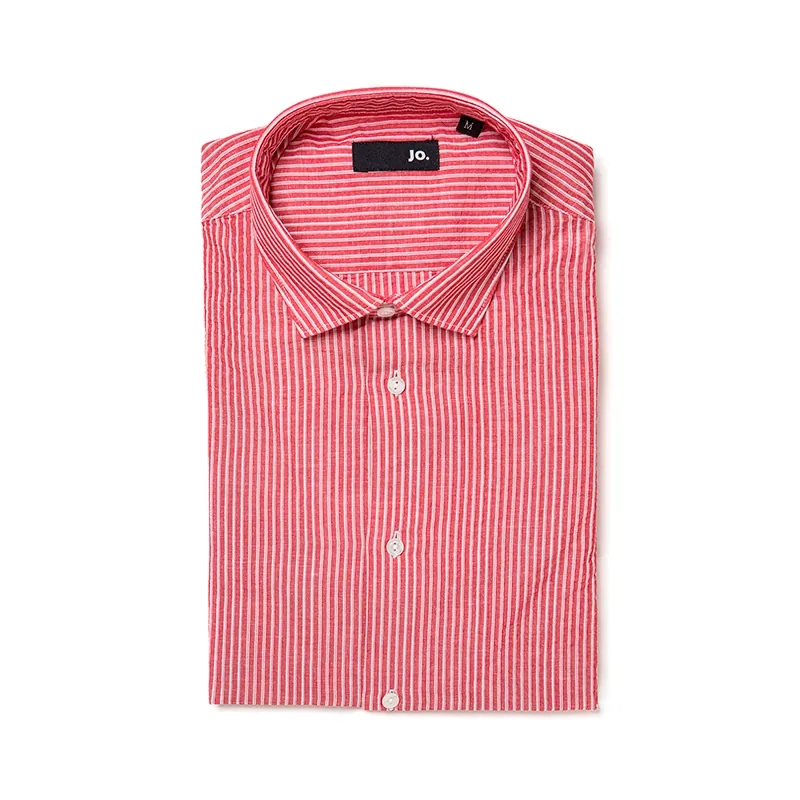 Chemise rayée à plat