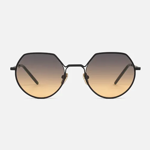 Lunettes hexagonales aux verres dégradés