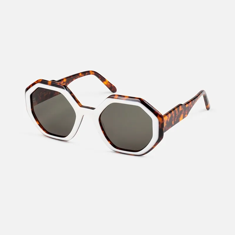 Lunettes octogonales écaille